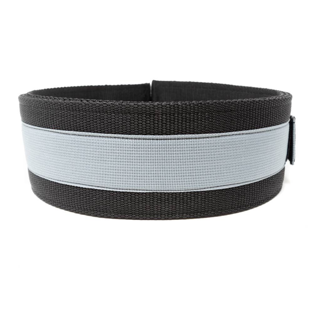Webbing Deadlift Belt / Back Support Grey/Black - Strength Shop