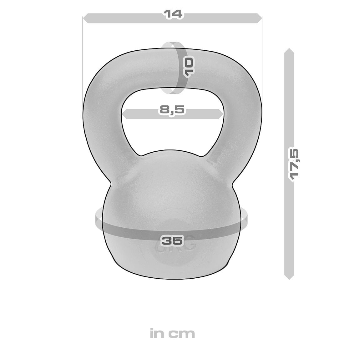 Strength Shop Cast Iron Kettlebells - Single Mould, Powder Coated, 4-64KG - Strength Shop