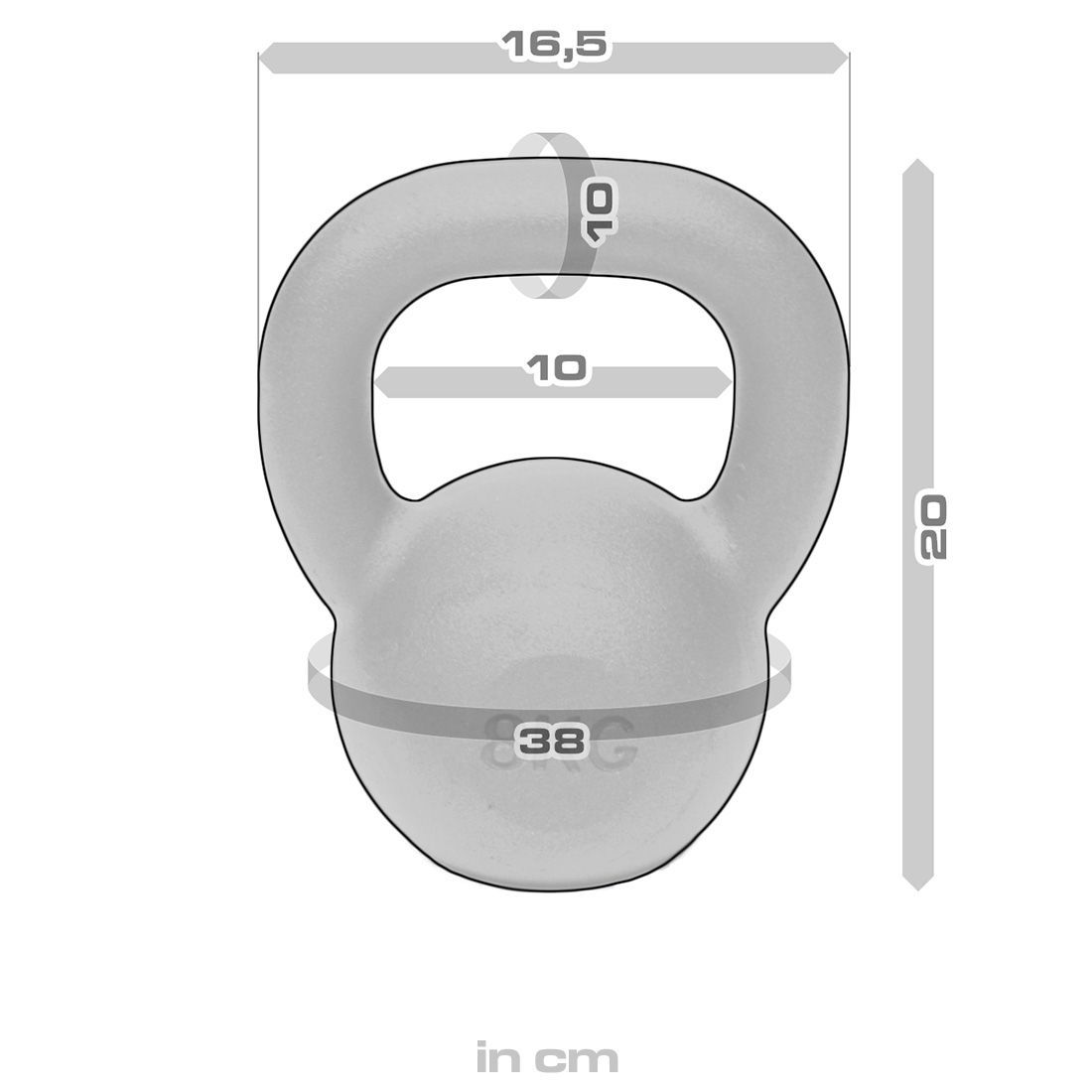 Strength Shop Cast Iron Kettlebells - Single Mould, Powder Coated, 4-64KG - Strength Shop