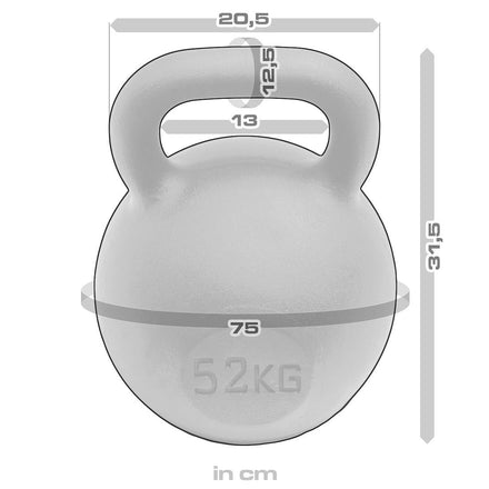 Strength Shop Cast Iron Kettlebells - Single Mould, Powder Coated, 4-64KG - Strength Shop