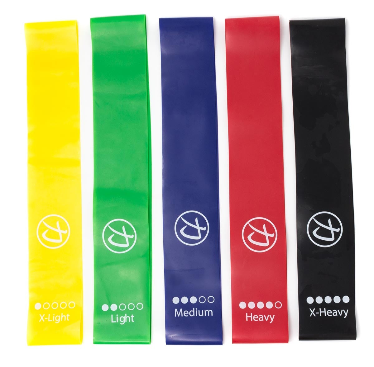 Glute Gymnastic Mini Bands - Set of 5 Incl. Bag - Strength Shop