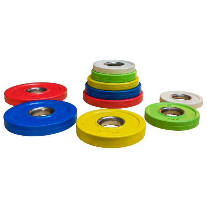 Rubber Coated Plates - Coloured 0.5kg - 2.5kg - Strength Shop