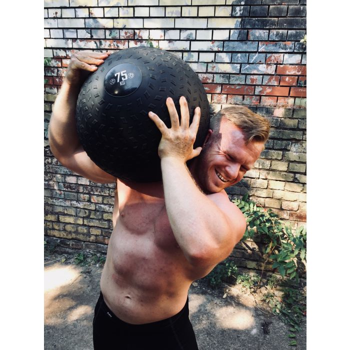 SIDEA Strongman Ball 100 Kg – Nicht Federnder Slam Ball Für Krafttraining, Athletik & Strongman-Übungen