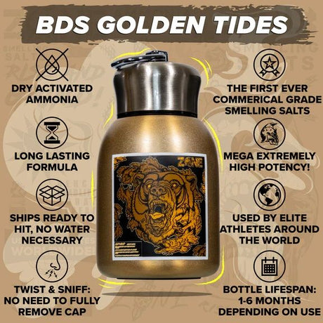 Z☠️NE Bear Down Steel Golden Tides - Dry Smelling Salt - Strength Shop